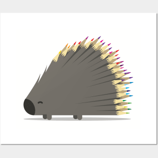 Porcupencil - Kids Porcupine Rainbow Posters and Art